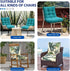 41.7"*20.8"*3.5" Thicken Wicker Chair Cushions for Indoor Outdoor Furniture Tufted Floral Waterpoof High Back Rocking