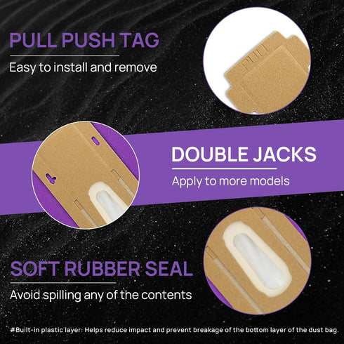 Type CC HEPA Upright Vacuum Cleaner Bags Replace Part AK1CC6H for Oreck Elevate Models, 12 Pack
