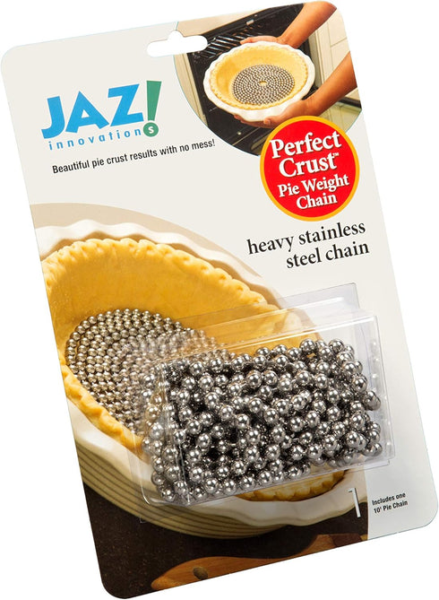Jaz Innovations Perfect Pie Crust Stainless Steel Weight Chain, 10 Feet