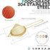 Homestia Fine Mesh Strainer for Kitchen - 304 Stainless Steel Sieve for Food, Tea, Oil, Easy to Clean