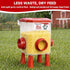 ATHCOHT Set 3.1 Gallon/26.4 4 3 Large Chicken Feeder and Waterer Pounds, Automatic Chicken Waterer with Cups & Feeder