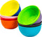 Youngever 9 Pack 10 Ounce Plastic Bowls, Kids Plastic Bowls, Set of 9 Rainbow Colors