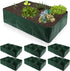 Gerrii 6 Pack 35 Gallon Fabric Raised Garden Beds Rectangle Garden Planting