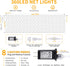 Lights,360LED 13ft 5ft 8 HEYFUNi Net Mesh Waterproof String x Christmas Net Lights, Modes,Connectable for Indoor