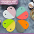 Zoie + Chloe Multipurpose Silicone Bowl Scraper, Dough Scraper for Cleaning Mixing Bowls, Green, 7x3.75"