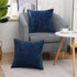 decorUhome Chenille Soft Throw Pillow Covers Set of 2, 18x18 Velvet Neutral Farmhouse Decorative Pillow Covers, Poseidon