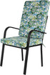 Magpie Fabrics Swimming 45"x20"x3", Outdoor/Indoor High Back Square Corner Chair Cushion with Handle & Ties, Waterproof