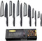 Marco Almond Kitchen Knife Set, KYA39 12-Piece Chef Knife Set, 6 Knives with 6 Blade Guards, Stainless Steel