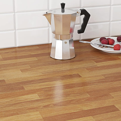 Livelynine Butcher Block Contact Paper, 15.8X197 Waterproof Wood Look Peel and Stick Vinyl Wrap for Kitchen Countertops