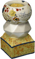Pavilion Gift Company Up Words by Pavilion Tea Light Candle Holder, 5-1/2-Inch Tall, Godmother Sentiment