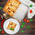 P&P CHEF Deep Baking Pan Set of 3, Stainless Steel Baking Sheet Lasagna Rectangle Cake Pan for Oven Use