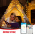 33 80 Smart Star Lights for Bedroom Indoor, FT LED USB Star Ttring Lights, App & Remote Control, Timer Music Sync