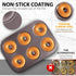 Donut Pan by Dohnuts, Premium 6 Cup Non-Stick Mini Doughnut and Bagel Maker