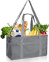 42L 22"x9.8"x11.8" GARPROVM Extra Large Grocery Tote Bag, Reusable Grocery Bags, Foldable Shopping Bag Beach Bag