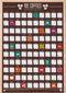Gift Republic 100 Coffee Bucket List Scratch Poster