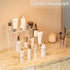 Acrylic Risers Display Stands, Clear, 4 Tier Shelf for Perfume, Funko POPs, Lotion Holder, Cupcake Stand