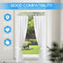 Tension Curtain Rod Black, 1pcs Adjustable Tension Rod for Windows 33 to 56 Inch, Non-Slip Spring Curtain Rod.