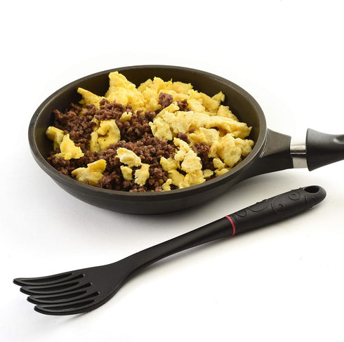 Norpro 1728 Grip-EZ Fiskie, 11 Inch Fork-and-Whisk Combo, One Size, Black