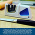 AccuSharp Compact Pull-Through Knife Sharpener, 2-Stage for Kitchen and Hunting Knives, White/Blue