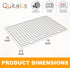 2PCS Heavy Duty Cooling Racks for Cooking and Baking, 10" x 15" Stainless Steel Wire Rack, Oven & Dishwasher Safe