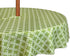 DII Green Lattice Outdoor Tabletop, 60" Round, Stain Resistant & Waterproof with Zipper, Green
