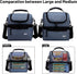 MIER 2 Compartment Lunch Bag, Leakproof Insulated Cooler Bag for Work, Bluesteel, Medium