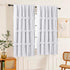 Homechoice Decor 42" 63" 3 (LQ-30) Thermal Insulated Blackout Window Curtains, W x L (Pair), Boho Ruched Window