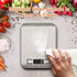 CROWNFUL Food Scale, 11 lb Digital Kitchen Scales with Built-in Coin Battery, LCD Display, 304 Stainless Steel