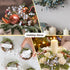 220g 17" 2 Tallow Berries Dried Christmas Decor- Natural Stem Wedding Floral Decor, White Holly Tallow Berries, Bundles