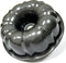 Classic Bakeware 10 Inch Non-stick Fluted Cake Pan, Heavy Duty Carbon Steel Baking Mold in Gray