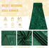 Emerald Green Wedding Aisle Runner 2FTx15FT Luxury Velvet Fabric Carpet for Party Bridal Ceremony Event Decorations