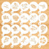 Konsait 20 Pack Cake Stencil Templates - Reusable Baking Painting Journal Mold Tools for DIY Craft Decor