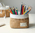 Small Cotton and Linen Hanging Storage Basket, Ideal for Organizing Keys and Miscellaneous Items on Desktop