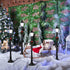 Honoson 6 Years(8 Christmas Mini Street Light Models Christmas Accessories Miniature Lamp Village Post for Dollhouse