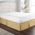 California King Bed Skirt by HC Collection, Soft Microfiber Box Spring Cover, 14" Inch Drop, Wrinkle & Fade Resistant -