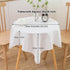36 36 Inch 20-30 Inch sancua Small Square Tablecloth x White (Fits Tables), Stain and Wrinkle Resistant Washable Fabric