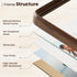 4x6 4x6 3x5 Picture Frame Natural Walnut Solid Wood Photo Frame from CA-USA with Tempered Glass, Handcrafted Wooden