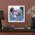Poster Palooza 9x9 White Solid Pine Wood Frame, Includes UV Acrylic, Foam Board Backing & Hanging Hardware