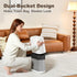 Spreezy 2.3 Gallon/8.6 5 Bathroom Trash Can with Lid, L Small Trash Can, Pneumatic Adhesion Style Garbage Can