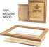 8x10 Set 2 Rustic Wooden Picture Frame - Walnut - of - Natural Eco Solid Wood and High Definition Real Glass for Wall