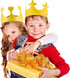 SIQUK 25 Pieces Gold Party Paper Crowns, 5 Styles, 5 Pcs Each, Golden Foil Headwear for Celebration