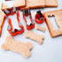 Dog Cookie Cutters Set, 3 Piece Stainless Steel Dog, Bone, and Paw Print Cookie Mold for Homemade Treats