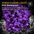 LIGHTOP 30LED Flower Battery Operated String Lights Cherry Blossom Fairy Lights Indoor Outdoor Waterproof for Garden