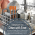 Kaluns Silicone Spatula Set, 4 Rubber Spatulas 600°F Heat Resistant, Nonstick Seamless Design with Stainless Steel