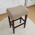 Set 4 Counter Waterproof Bar Stool Covers of Rectangle Camel Jacquard Stretchable Backless Barstool Seat Cover Bar