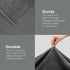 Utopia Bedding Fleece Blanket Throw Size Grey, 300GSM Luxury Soft Microfiber for Couch, Sofa, and Bed (60x50 Inch)