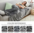 Hansleep Fleece Throw Blanket, Super Soft Flannel Fuzzy Grey, Plush Cozy Blanket for All Seasons, 50x60 Inches