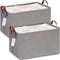 Hinwo 31L Large Storage Bins, 2-Pack Closet Organizers and Storage, Foldable Clothes