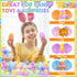 Seifar 360PCS 2.4Inch Set, 7 Easter Eggs Bright Colors Plastic Fillable Eggs for Easter Egg Hunt, Basket Stuffers
