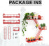 3 Fire Escape Shelf - Tier Metal Red Fire Escape Wall Shelves with Baskets, New York Action Figurine Display Shelf